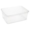 Simplify Storage Bin, Plastic, Super Clear, 14.7 in H, 10.4 in W, 14.7 in L 24061 - alternate 1